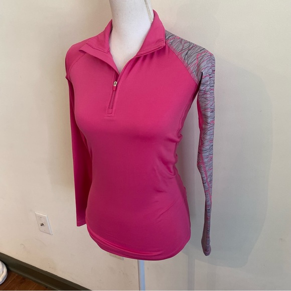 Nike Women’s Running Pullover 1/4 Zip Dri-Fit Combat Pro Pink Size XS - Picture 4 of 9